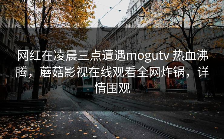网红在凌晨三点遭遇mogutv 热血沸腾，蘑菇影视在线观看全网炸锅，详情围观