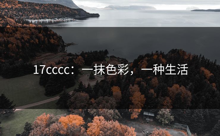 17cccc：一抹色彩，一种生活